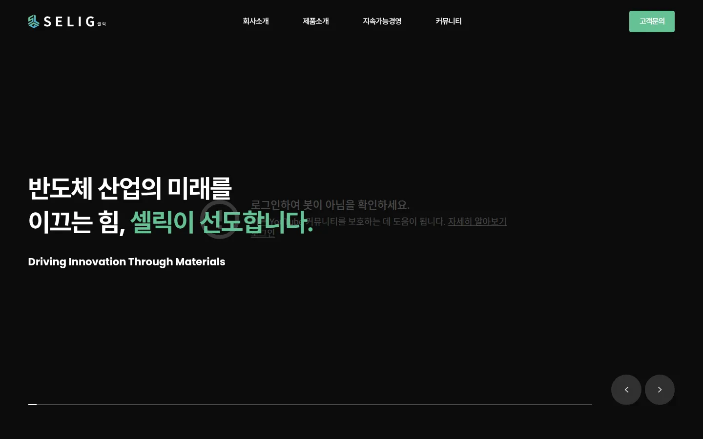 셀릭 브랜드 웹사이트 디자인 레퍼런스