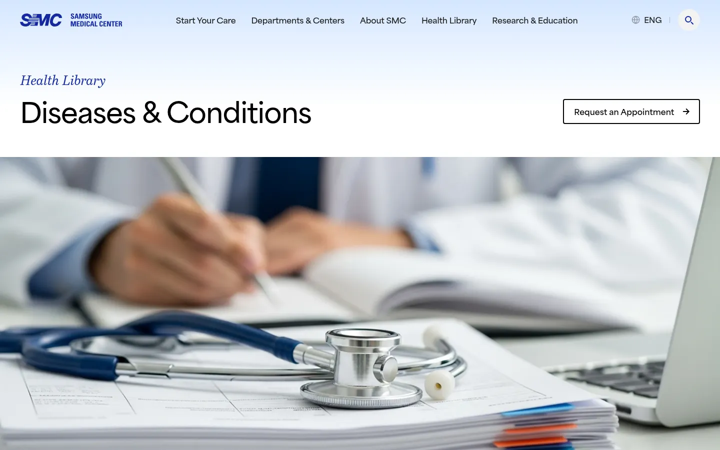 Samsung Medical Center 브랜드 웹사이트 디자인 레퍼런스