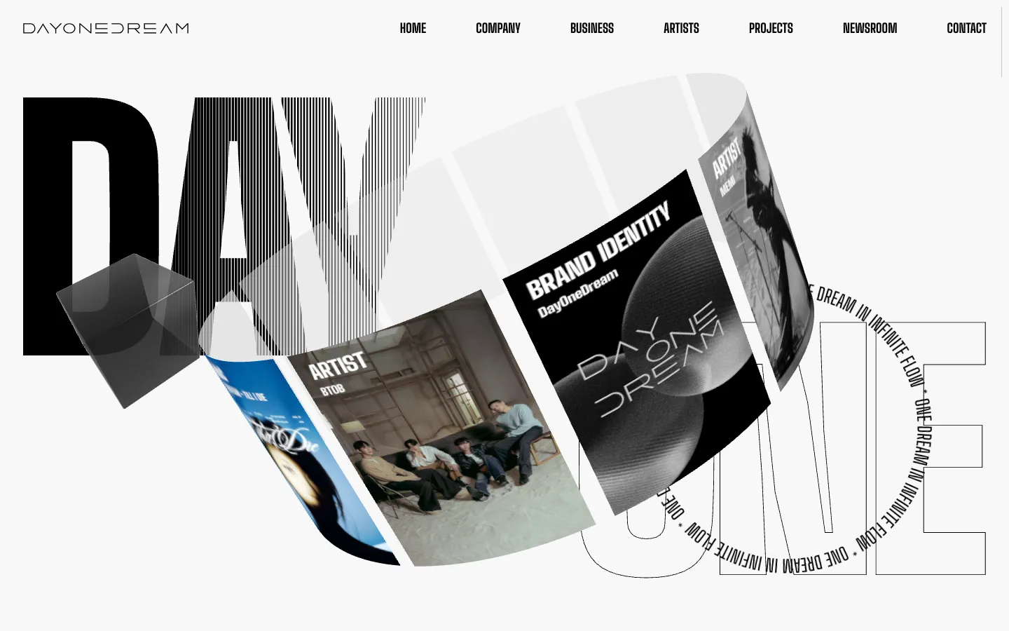 DAY ONE DREAM 브랜드 웹사이트 디자인 레퍼런스