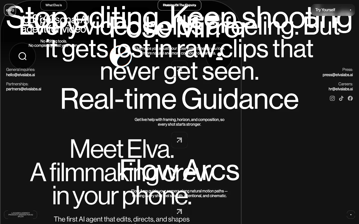 elvalabs 브랜드 웹사이트 디자인 레퍼런스