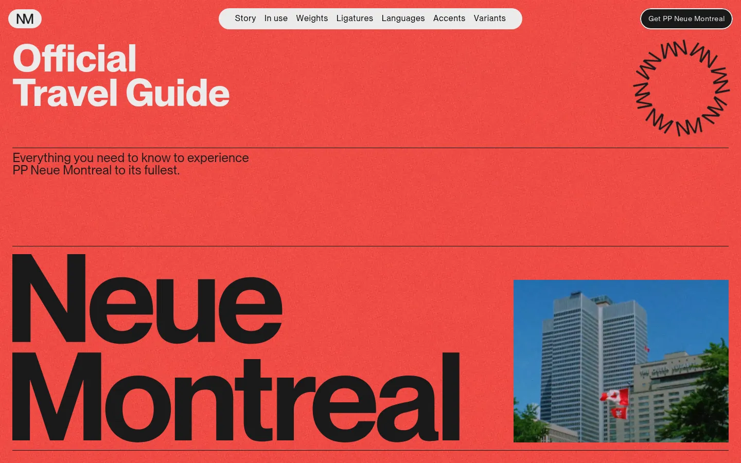 PP Neue Montreal 브랜드 웹사이트 디자인 레퍼런스