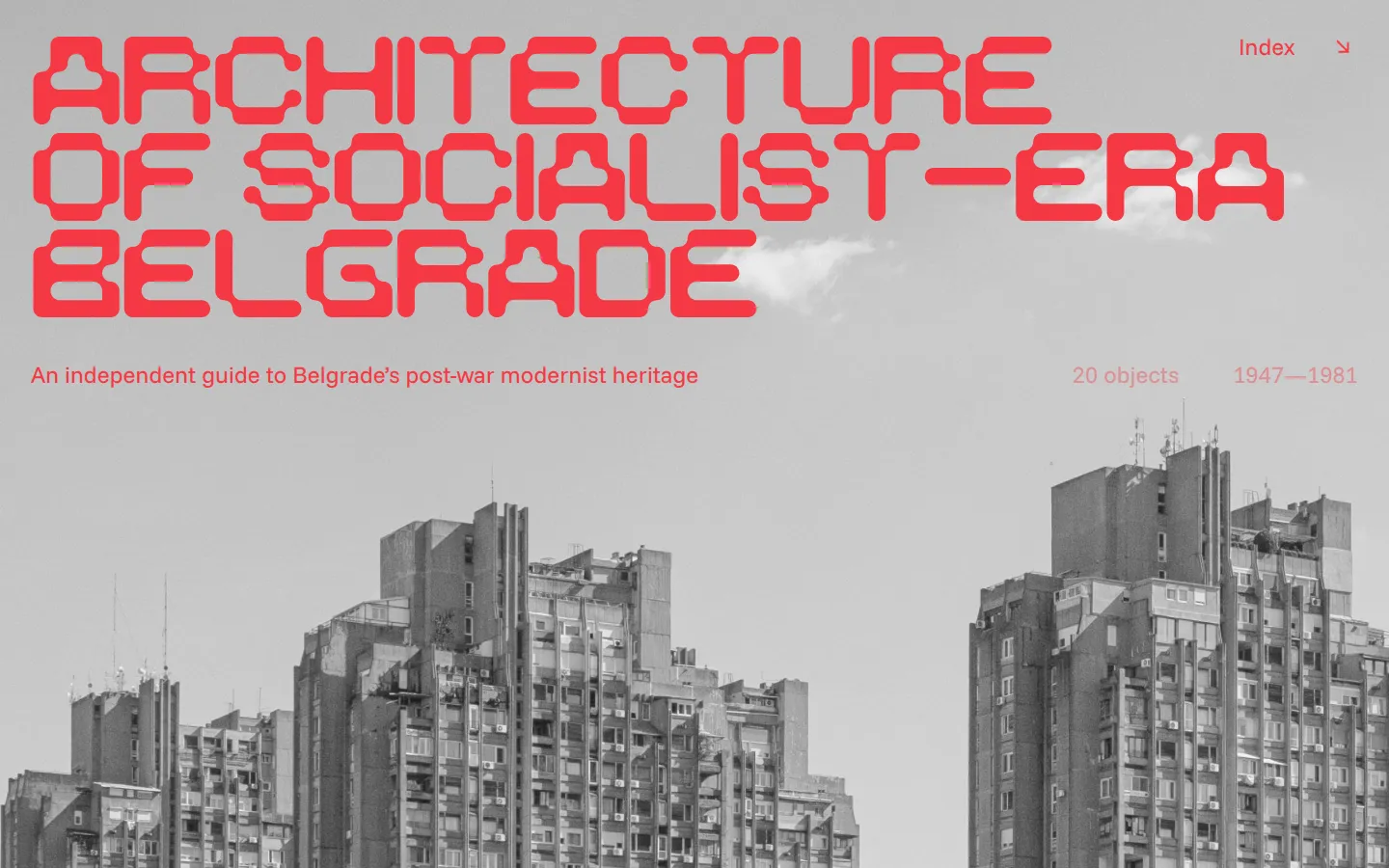 Website Inspiration: Architecture of Socialist-Era Belgrade 브랜드 웹사이트 디자인 레퍼런스