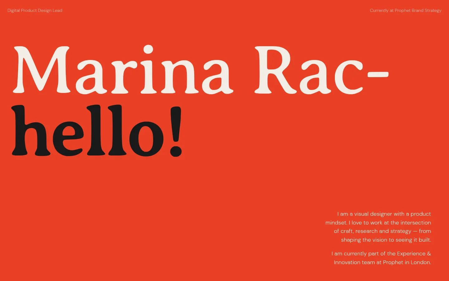 Website Inspiration: Marina Rachello 브랜드 웹사이트 디자인 레퍼런스