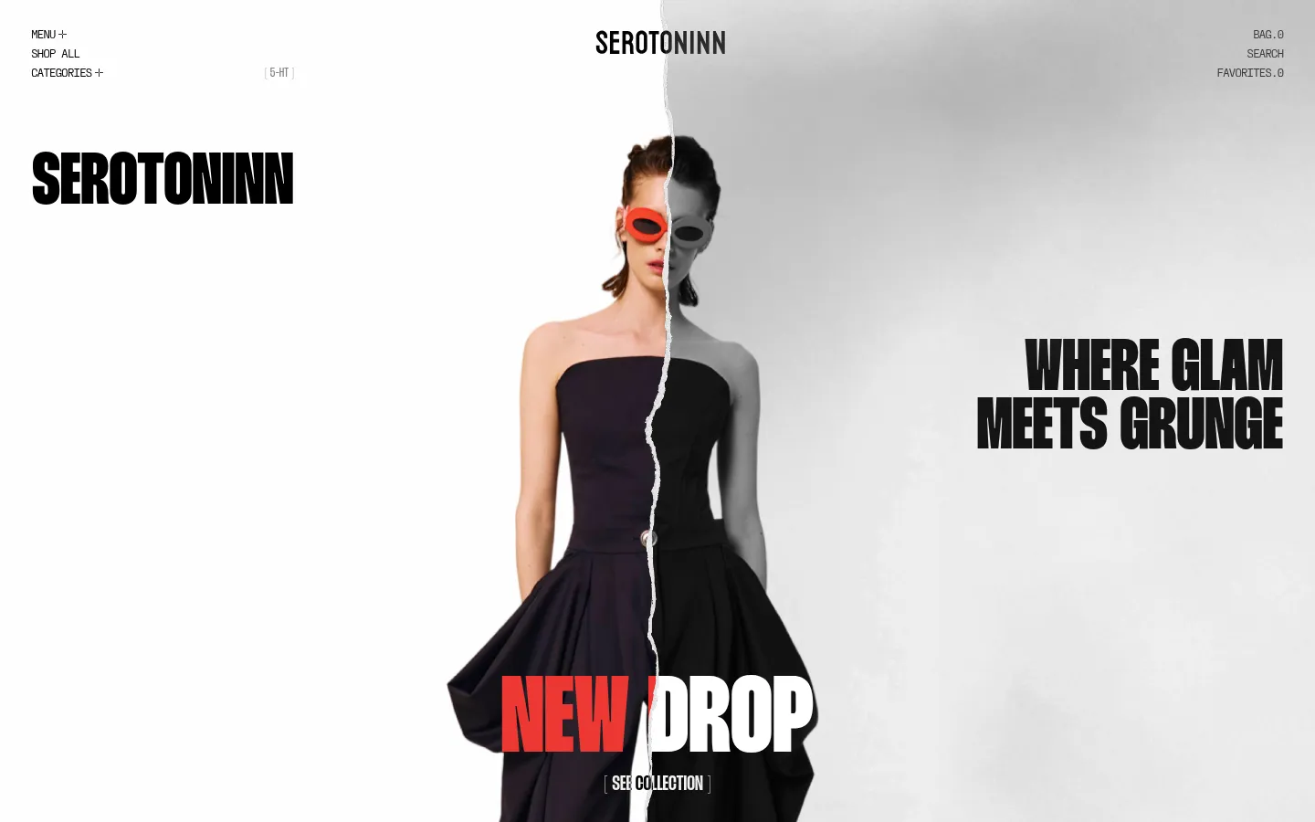 Serotoninn 브랜드 웹사이트 디자인 레퍼런스