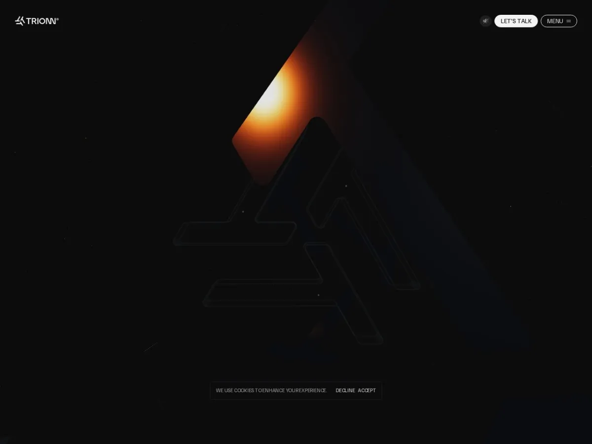 TRIONN 브랜드 웹사이트 디자인 레퍼런스