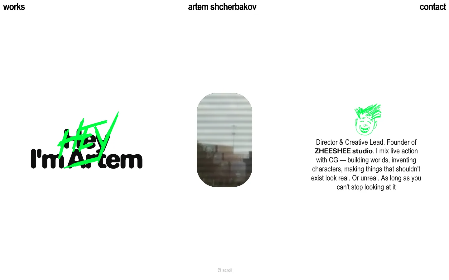 Artem Shcherbakov 브랜드 웹사이트 디자인 레퍼런스