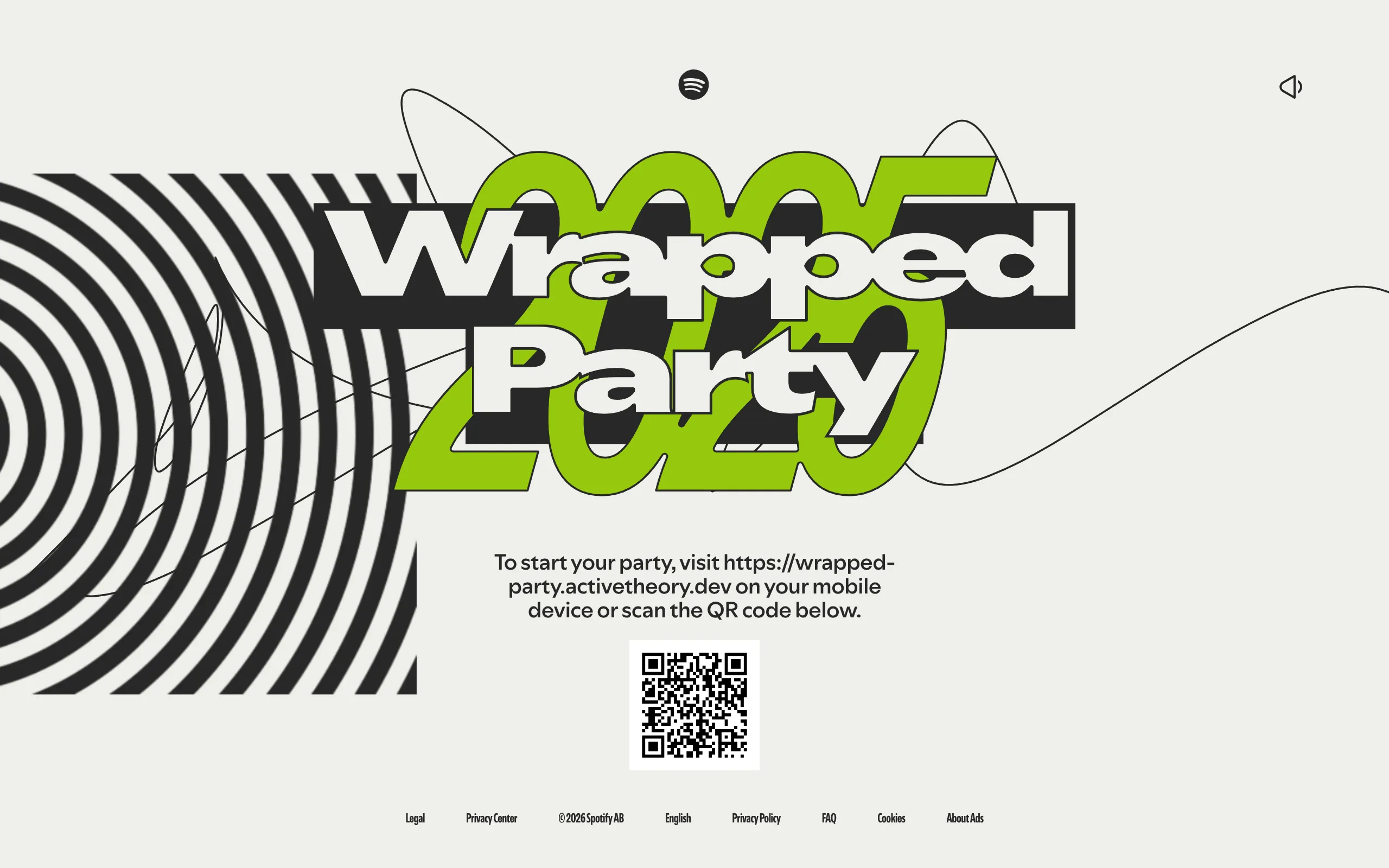 Spotify Wrapped Party 브랜드 웹사이트 디자인 레퍼런스