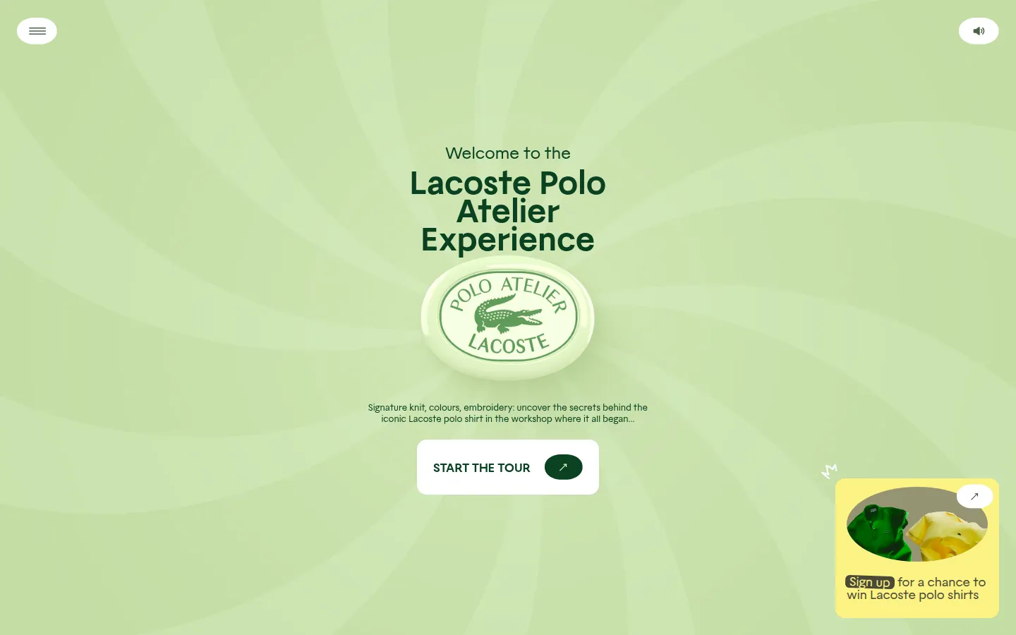 Lacoste — Polo Factory 브랜드 웹사이트 디자인 레퍼런스