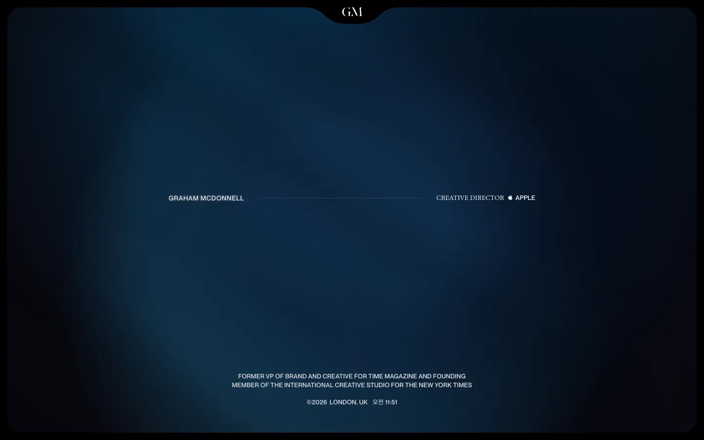Graham McDonnell 브랜드 웹사이트 디자인 레퍼런스