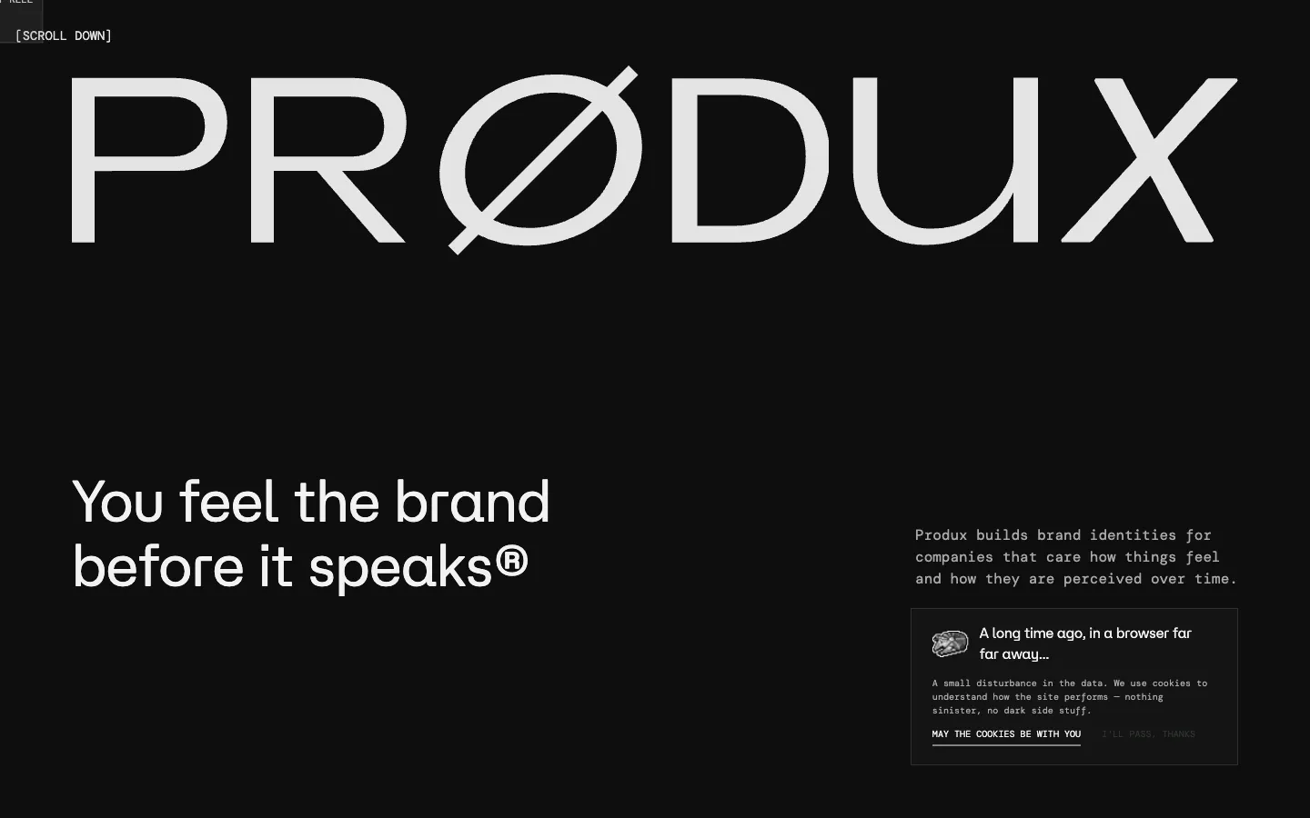 Produx Design 브랜드 웹사이트 디자인 레퍼런스