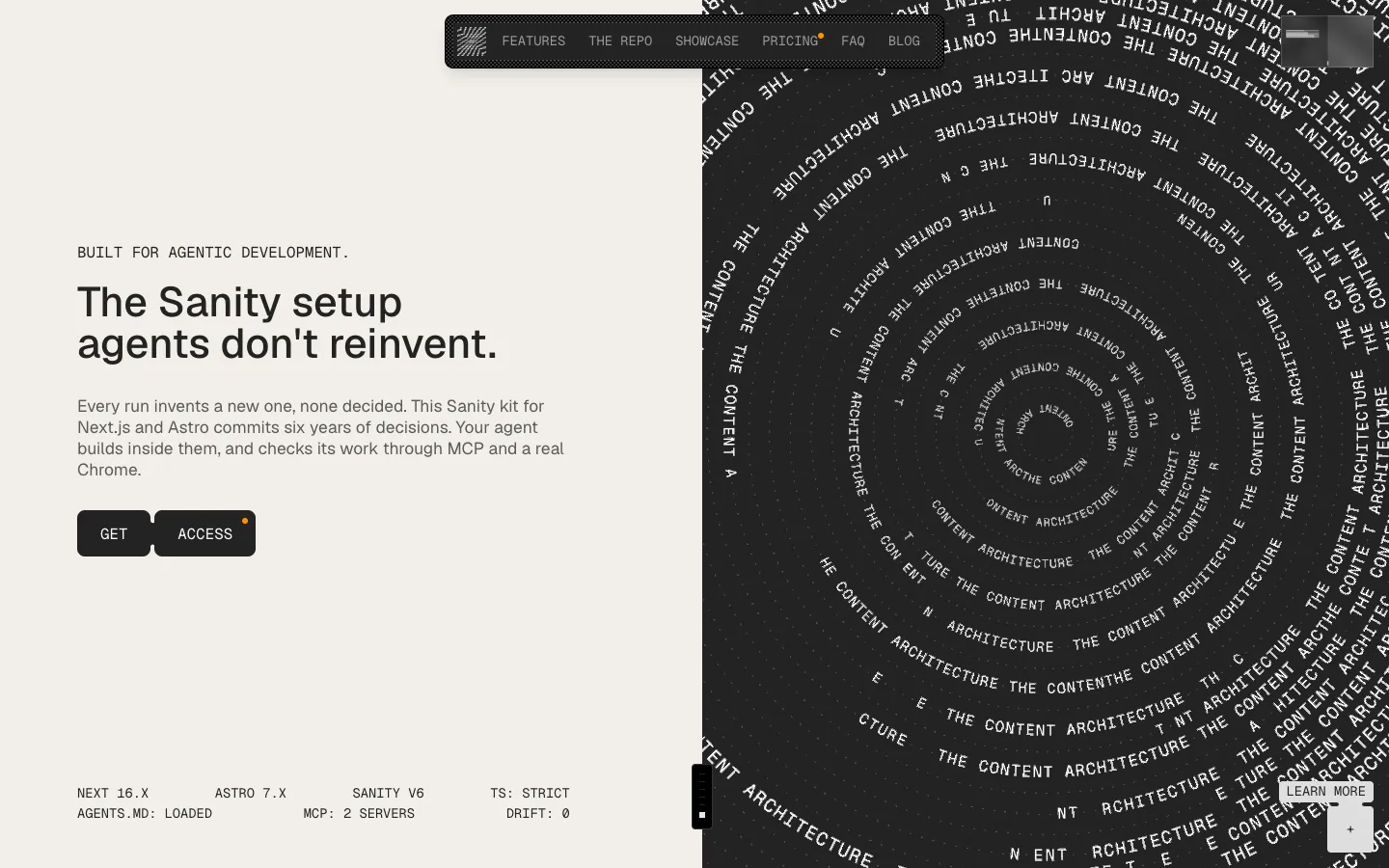 The Content Architecture 브랜드 웹사이트 디자인 레퍼런스