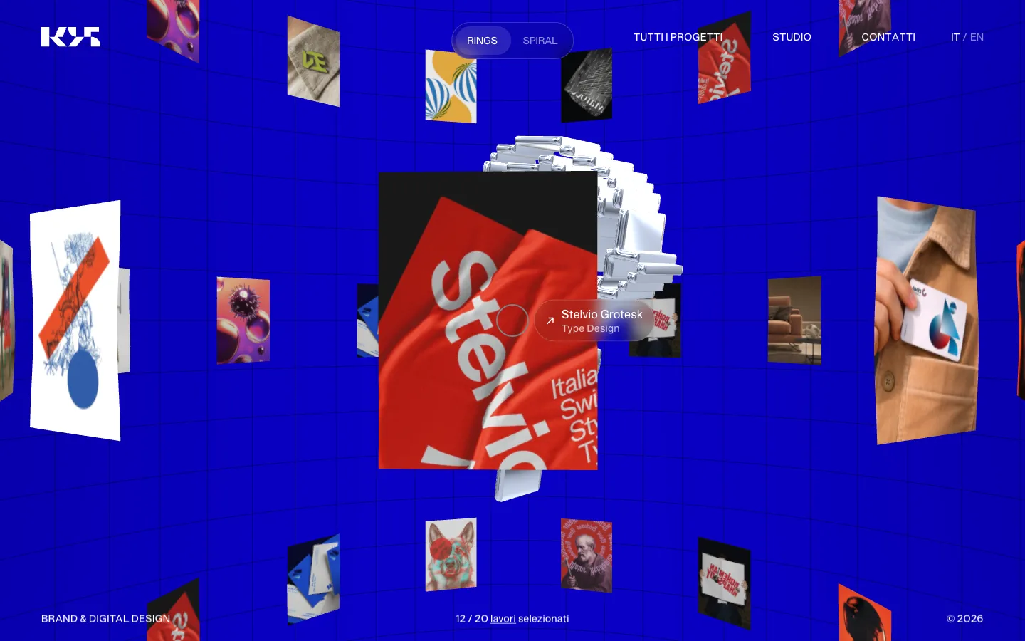 Studio K95 브랜드 웹사이트 디자인 레퍼런스