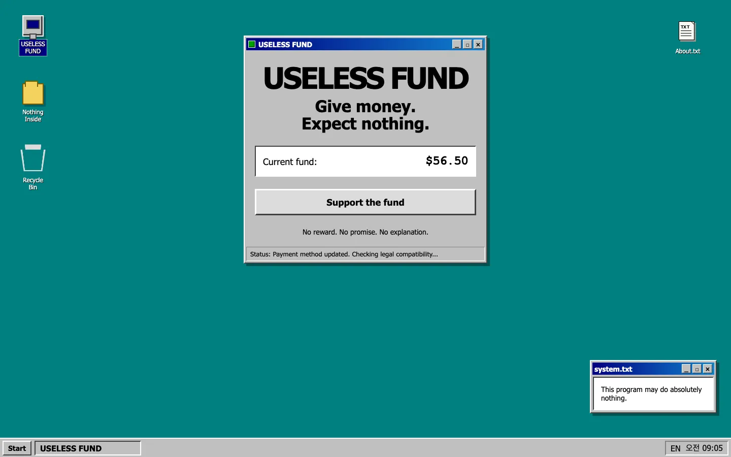 Website Inspiration: The Useless Fund 브랜드 웹사이트 디자인 레퍼런스