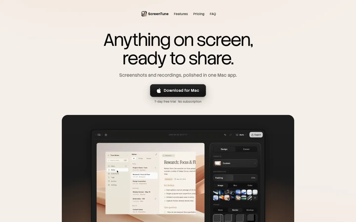Website Inspiration: ScreenTune 브랜드 웹사이트 디자인 레퍼런스