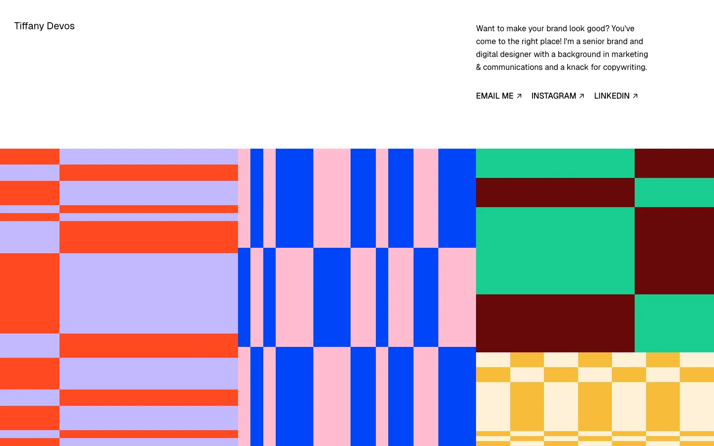 Website Inspiration: Tiffany Devos 브랜드 웹사이트 디자인 레퍼런스