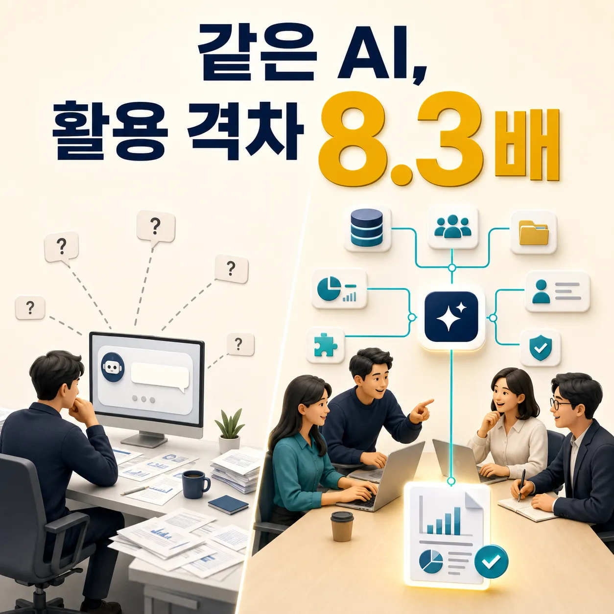 같은 AI를 쓰는데 기업별 활용 격차가 8.3배? - OpenAI가 2026년 8월 공개한 기업 이용 데이터 — Maven (브런치)